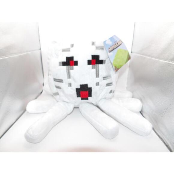 NWT Official Minecraft Jinx Mojang White Ghast Ghost Pillow 15” Plush - Picture 2 of 8
